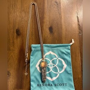 Kendra Scott Gold & Stone Pendant